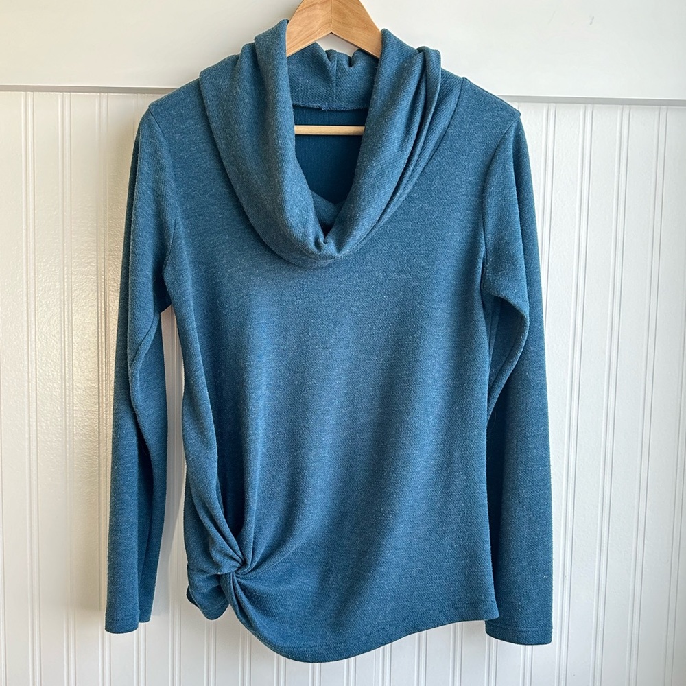 Size small handmade sweater cowl neck wool